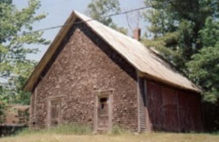 The Metting house in Freedom Maine before restoration
